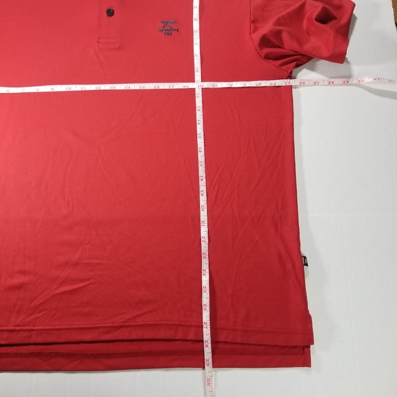 Straight Down Performance Cypress Point Golf Club Polo Size XL Men Red - Picture 10 of 11